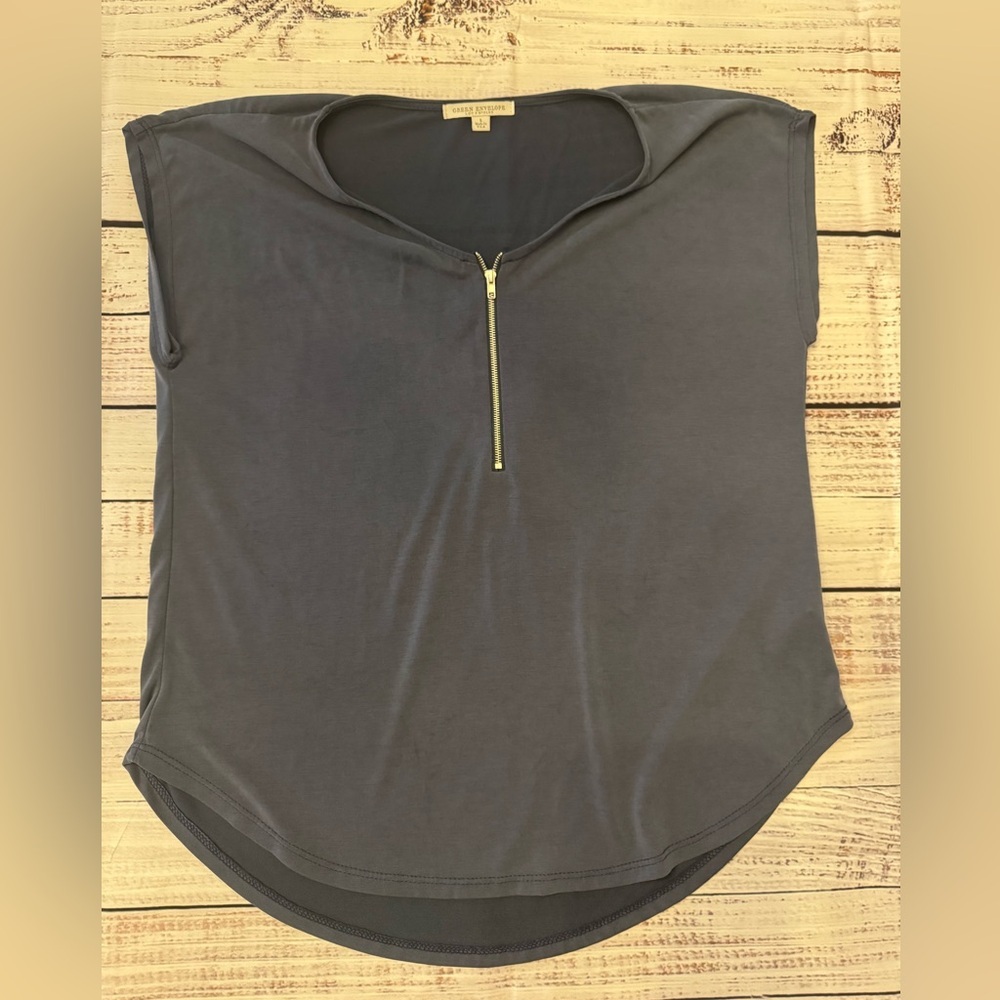 Navy Blue T Shirt Blouse